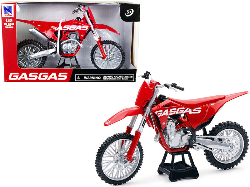 GasGas MC 450F Bike Motorcycle Red 1/12 Diecast Model by New Ray