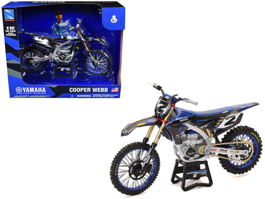 Yamaha YZ450F Motorcycle #2 Cooper Webb "Yamaha Factory Racing" 1/12 Diecast Model by New Ray