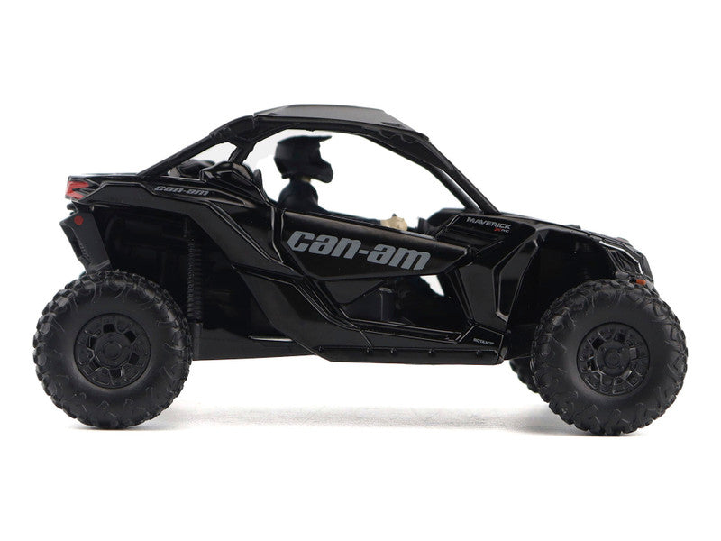 Can-Am Maverick X3 X RS Turbo RR Triple Black with Driver Figure 1/32 Diecast Model by BRP Models