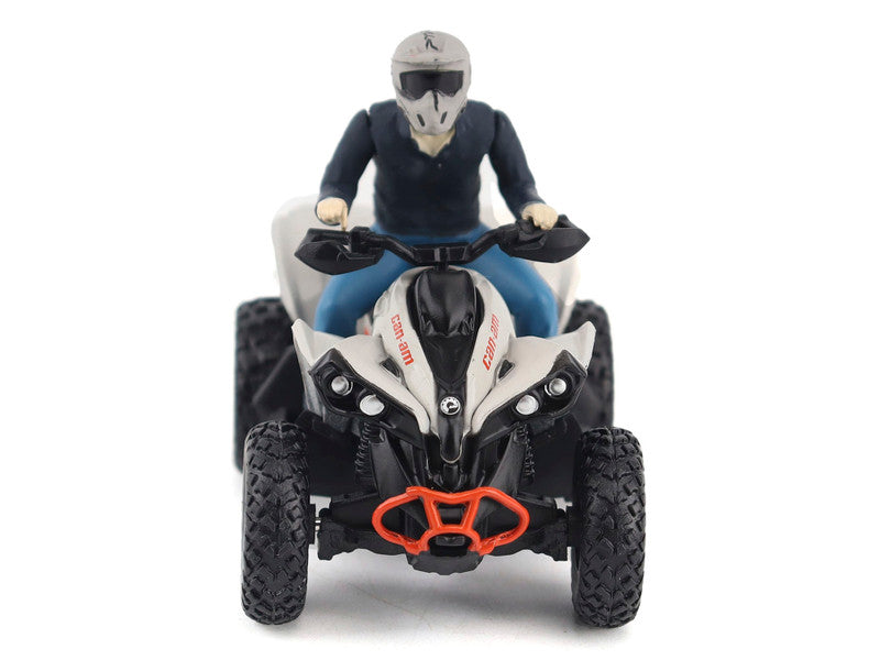 Can-Am Renegade X XC 1000R ATV Chalk Gray with Driver Figure 1/32 Diecast Model by BRP Models