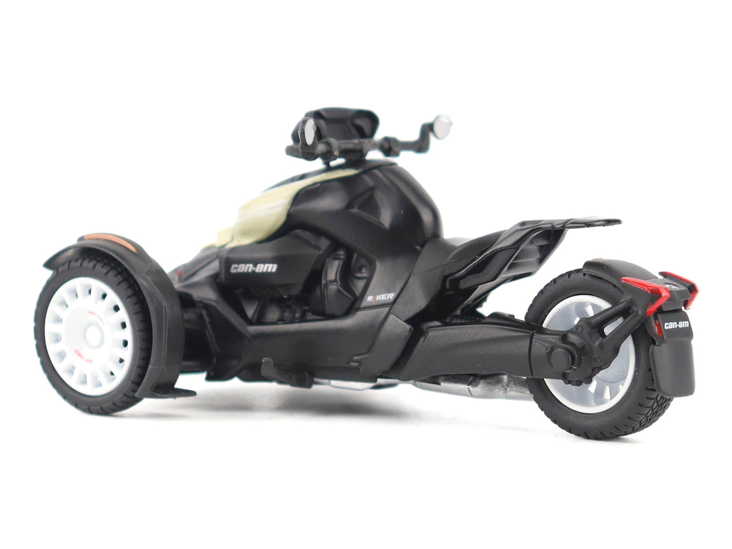 Can-Am Ryker Rally 3-Wheel Motorcycle Sand Storm and Black 1/32 Diecast Model by BRP Models