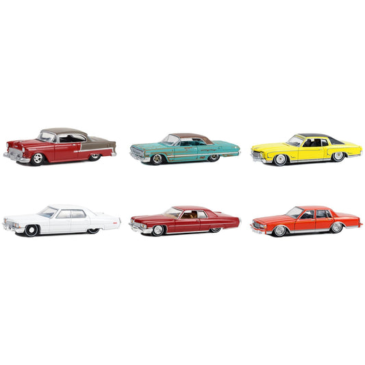 "California Lowriders" Set of 6 pieces Series 3 1/64 Diecast Model Cars by Greenlight