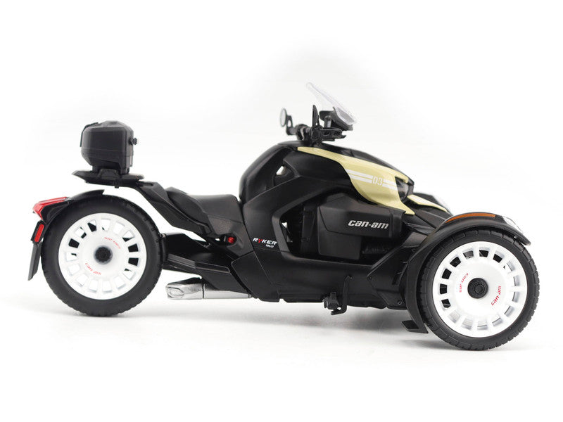 Can-Am Ryker Rally 3-Wheel Motorcycle Sand Storm and Black 1/12 Diecast Model by BRP Models