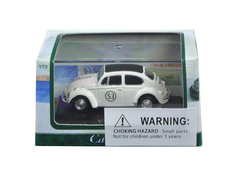 Volkswagen Beetle #53 in Display Case 1/72 Diecast Model Car by Cararama