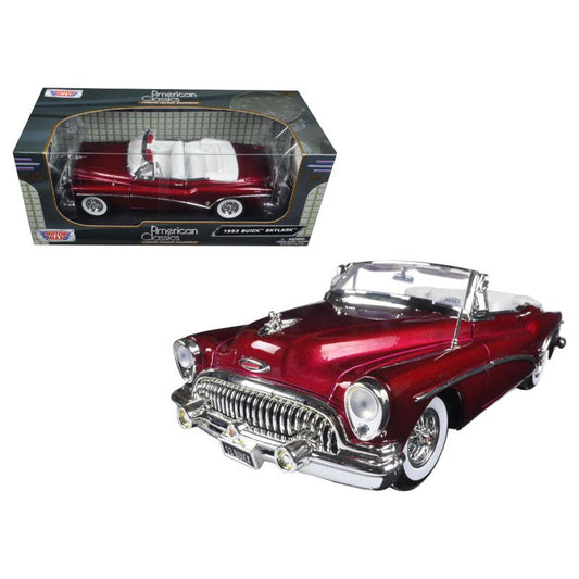 1953 Buick Skylark Burgundy 1/18 Diecast Model Car by Motormax