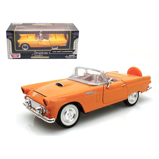 1956 Ford Thunderbird Orange 1/24 Diecast Car Model by Motormax