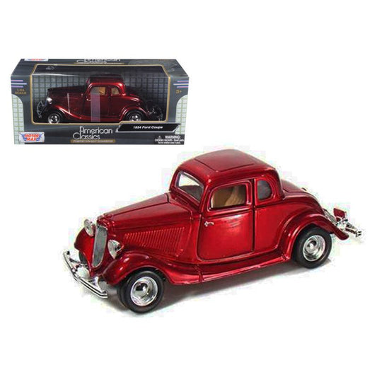 1934 Ford Coupe Red 1/24 Diecast Model Car by Motormax