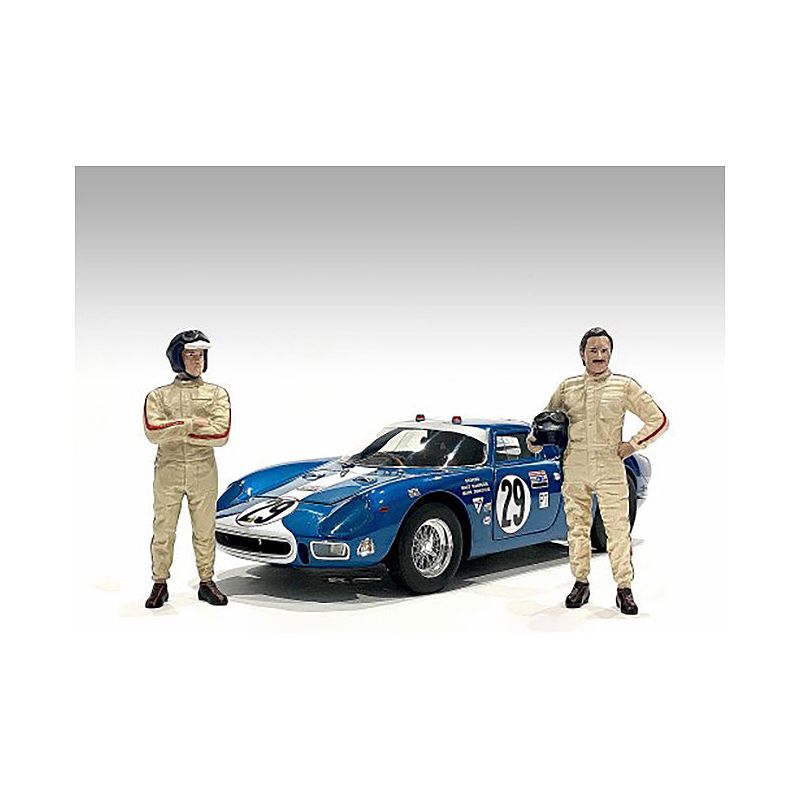 "Racing Legends" 60's Set of 2 Diecast Figures for 1/43 Scale Models by American Diorama