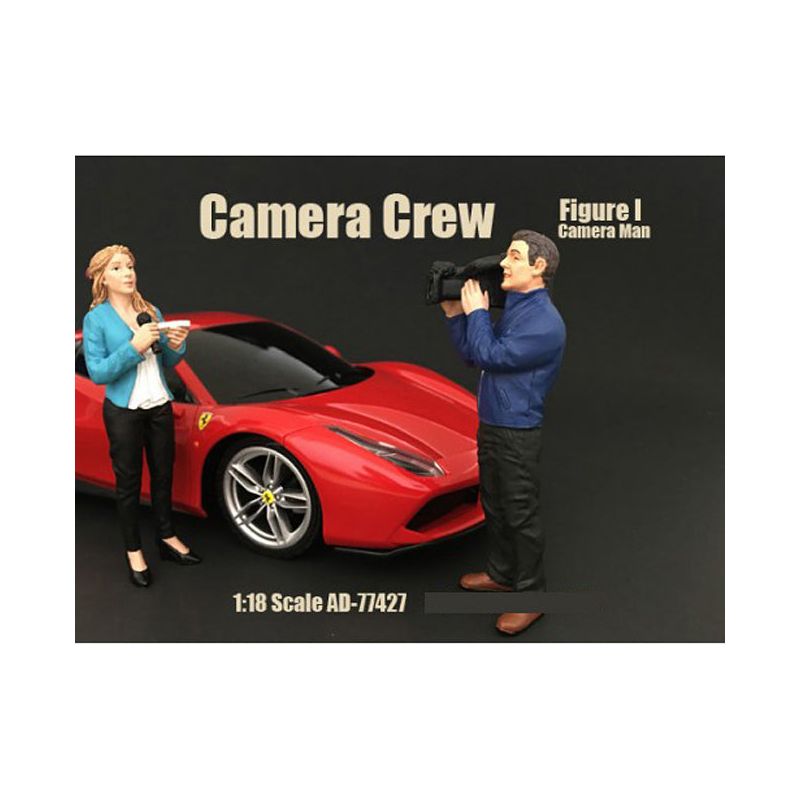 Camera Man Figurine I "Camera Crew" for 1/18 Scale Models by American Diorama