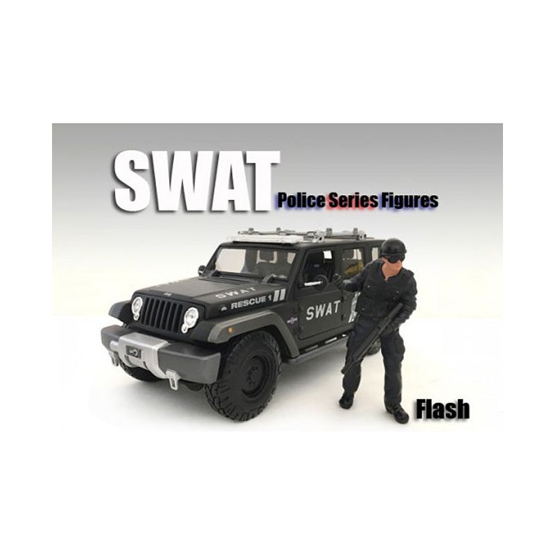 SWAT Team Flash Figure For 1:24 Scale Models by American Diorama