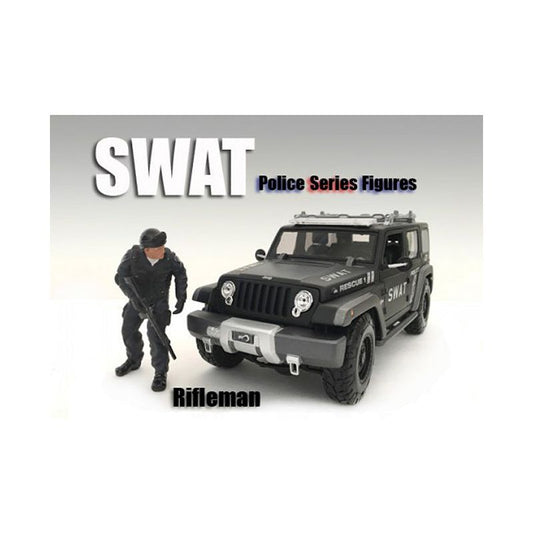 SWAT Team Rifleman Figure For 1:24 Scale Models by American Diorama