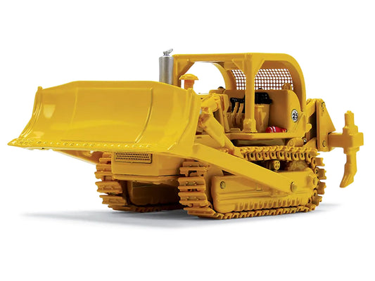 International Harvester TD-25 Crawler & ROPS Tractor with Ripper Yellow 1/87 Diecast Model by First Gear