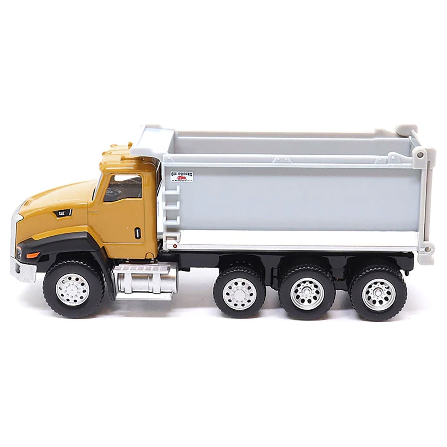 CAT Caterpillar CT660 Dump Truck Yellow and Gray 1/64 Diecast Model by Diecast Masters