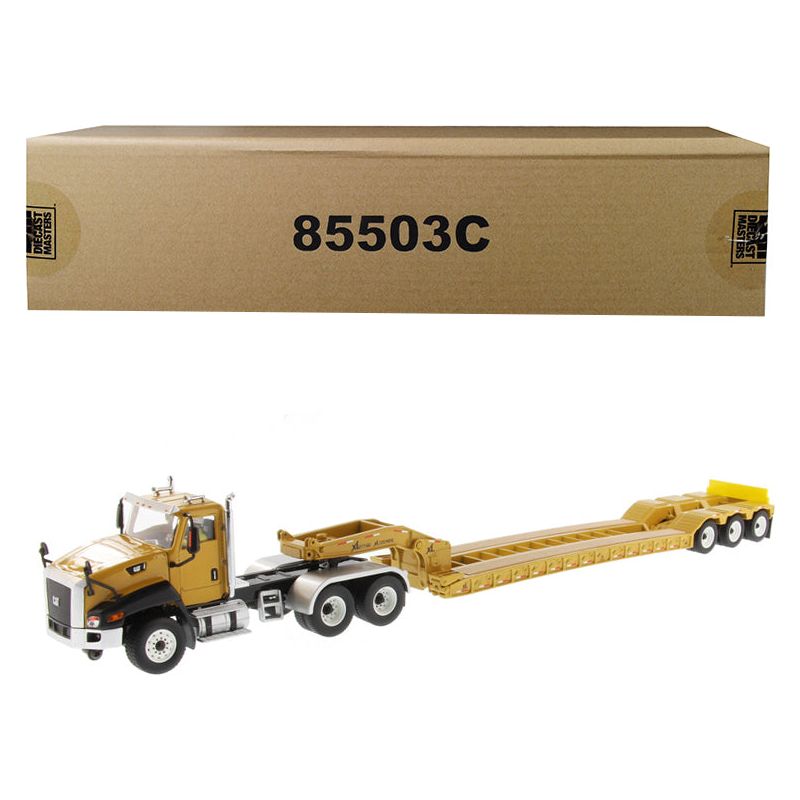 Cat Caterpillar CT660 Day Cab with XL 120 Low-Profile HDG Lowboy Trailer and Operator "Core Classics" Series 1/50 Diecast Model by Diecast Masters