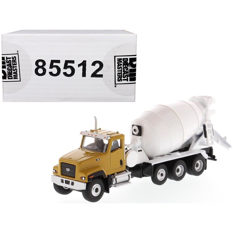 CAT Caterpillar CT681 Concrete Mixer Yellow and White "High Line" Series 1/87 (HO) Scale Diecast Model by Diecast Masters