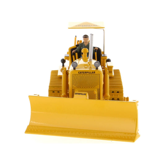 CAT Caterpillar D7C Track-Type Tractor Dozer Yellow with Operator "Vintage Series" 1/50 Diecast Model by Diecast Masters