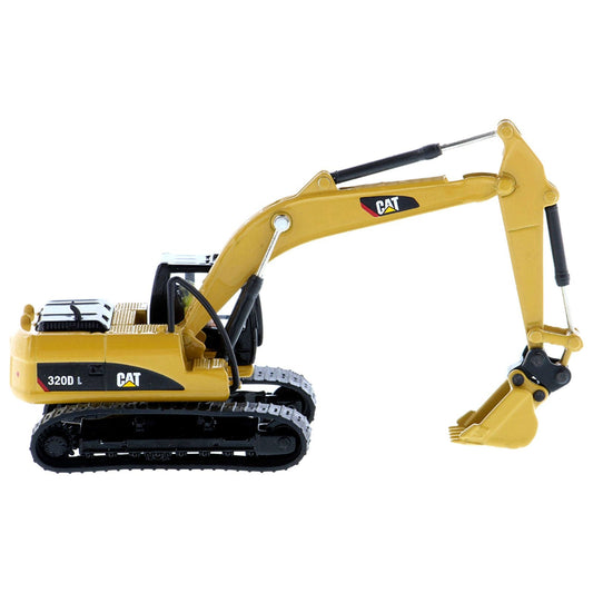 CAT Caterpillar 320D L Hydraulic Excavator with Multiple Work Tools and Operator "High Line" Series 1/87 (HO) Scale Diecast Model by Diecast Masters