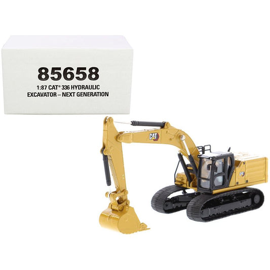 CAT Caterpillar 336 Next Generation Hydraulic Excavator "High Line" Series 1/87 (HO) Scale Diecast Model by Diecast Masters