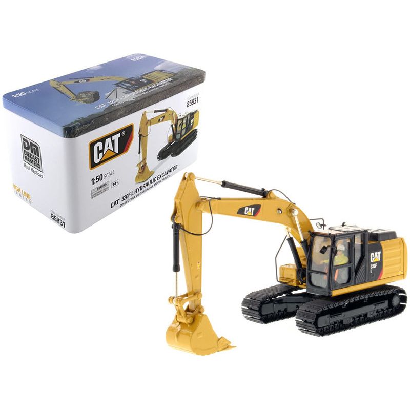 CAT Caterpillar 320F L Hydraulic Excavator with Operator "High Line Series" 1/50 Diecast Model by Diecast Masters