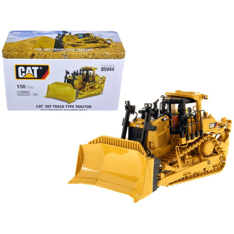 CAT Caterpillar D9T Track-Type Tractor with Operator "High Line Series" 1/50 Diecast Model by Diecast Masters