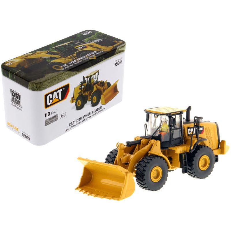 CAT Caterpillar 972M Wheel Loader with Operator "High Line" Series 1/87 (HO) Scale Diecast Model by Diecast Masters