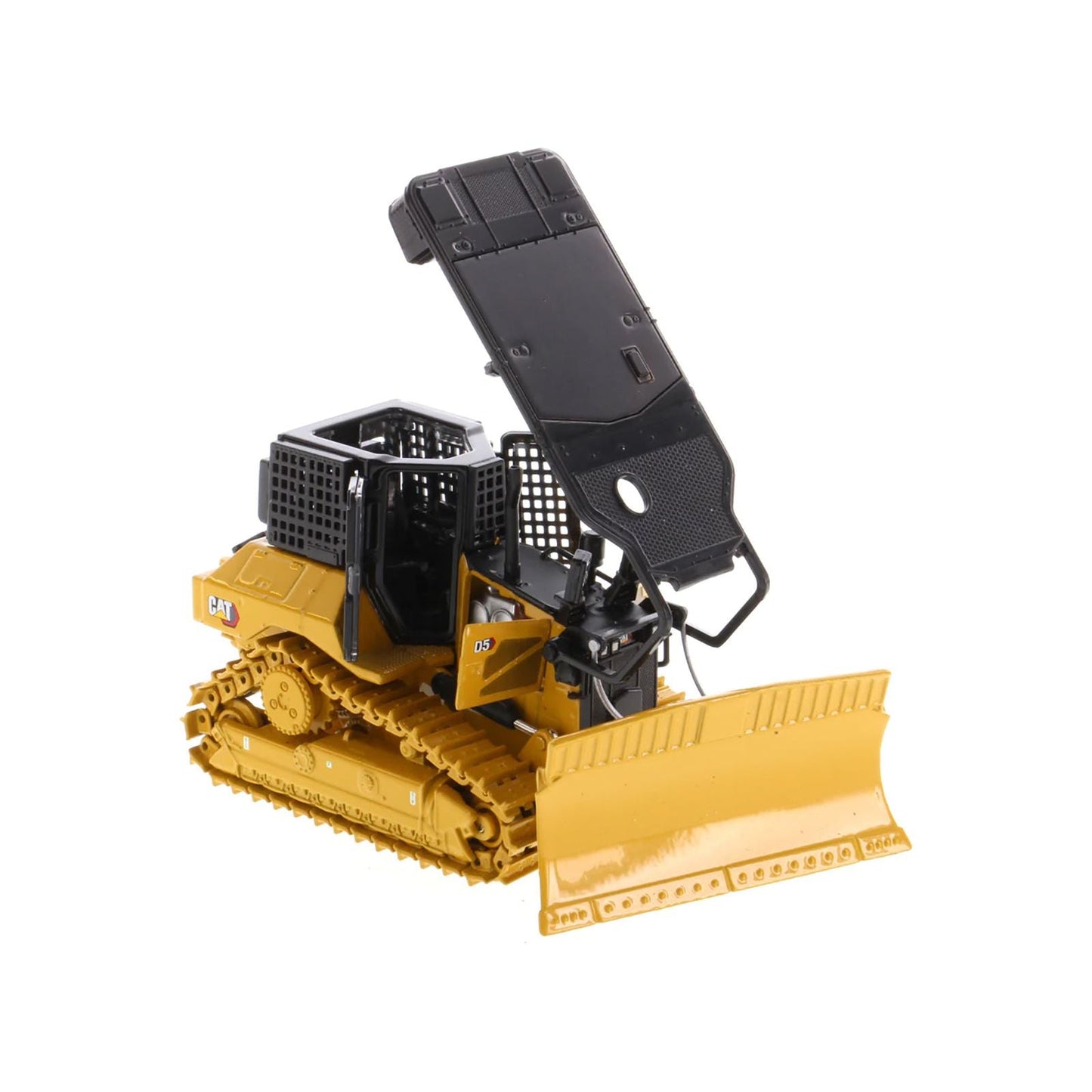 CAT Caterpillar D5 XR Fire Suppression Track Type Dozer Yellow "High Line" Series 1/50 Diecast Model by Diecast Masters