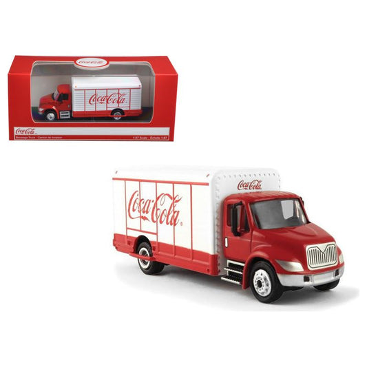 "Coca-Cola" Beverage Truck Red and White 1/87 Diecast Model by Motorcity Classics