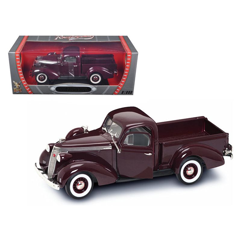 1937 Studebaker Express Pickup Truck Burgundy 1/18 Diecast Model Car by Road Signature