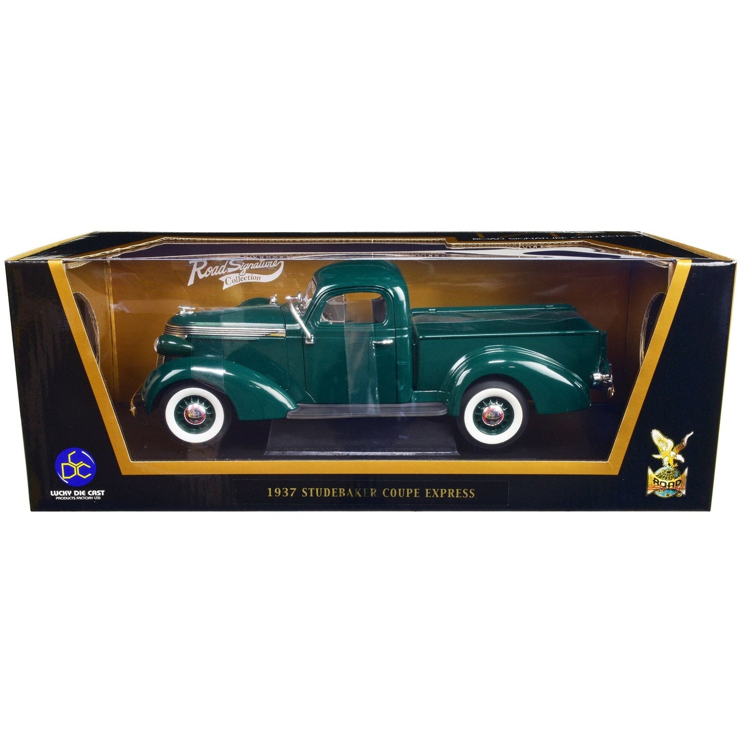 1937 Studebaker Express Pickup Truck Green 1/18 Diecast Model Car by Road Signature