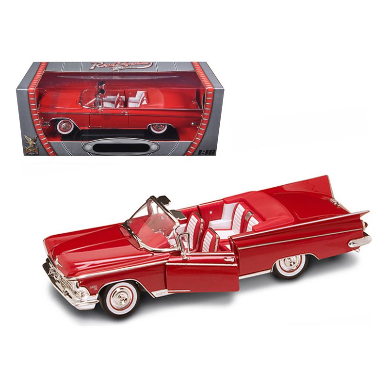 1959 Buick Electra 225 Convertible Red 1/18 Diecast Model Car by Road Signature