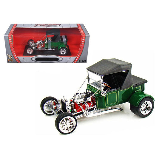 1923 Ford T-Bucket Soft Top Green with Black Top 1/18 Diecast Model Car by Road Signature