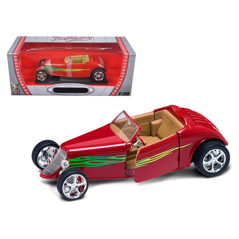 1933 Ford Roadster Red 1/18 Diecast Car by Road Signature