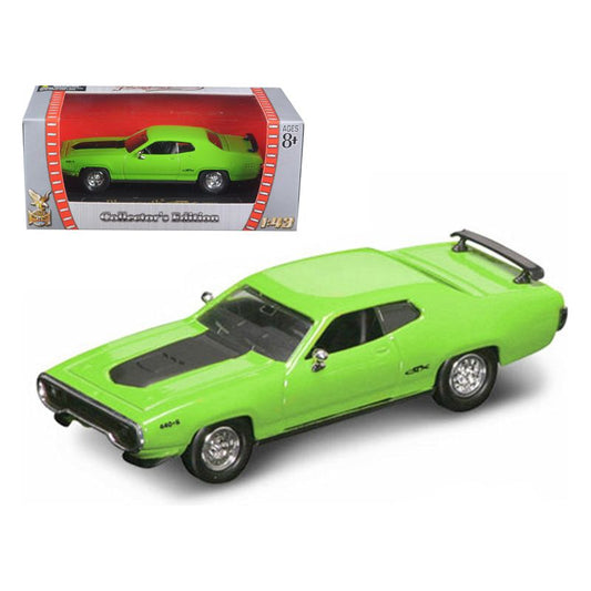 1971 Plymouth GTX 440 6 Pack Green 1/43 Diecast Model Car by Road Signature