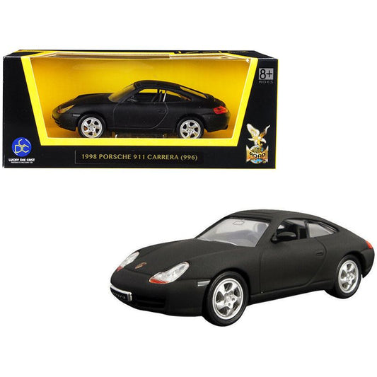 1998 Porsche 911 (996) Carrera Matt Black 1/43 Diecast Model Car by Road Signature