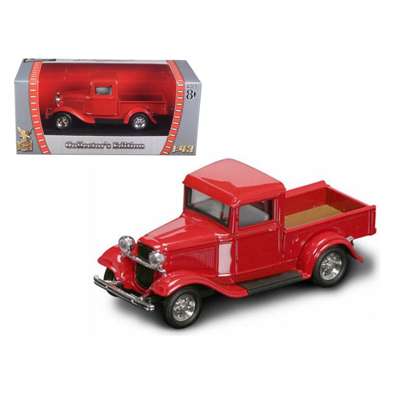 1934 Ford Pickup Truck Red 1/43 Diecast Model Car by Road Signature