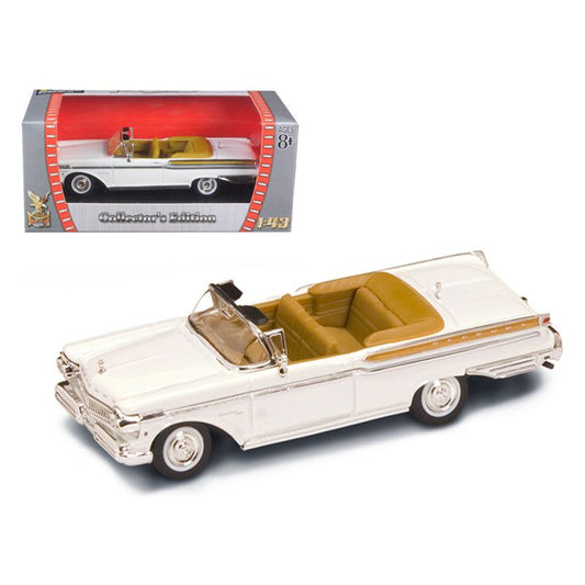 1957 Mercury Turnpike Cruiser White 1/43 Diecast Model Car by Road Signature