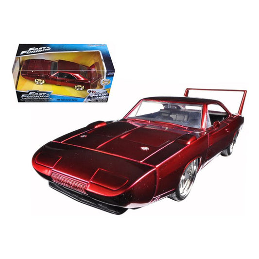 1969 Dodge Charger Daytona Red "Fast & Furious 7" (2015) Movie 1/24 Diecast Model Car by Jada