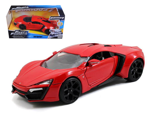 Lykan Hypersport Red "Fast & Furious 7" (2015) Movie 1/24 Diecast Model Car by Jada