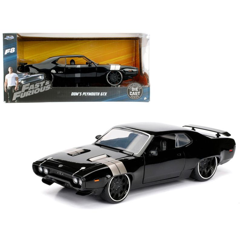 Dom's Plymouth GTX Fast & Furious F8 "The Fate of the Furious" Movie 1/24 Diecast Model Car  by Jada