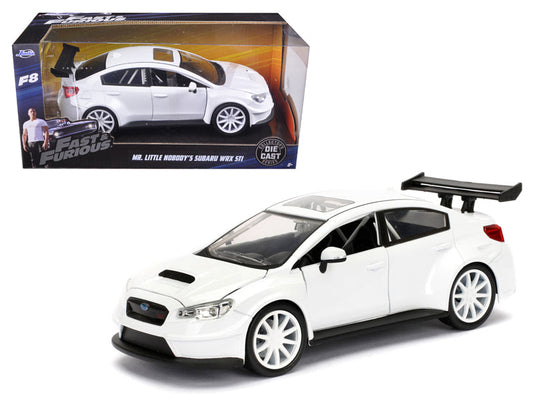 Mr. Little Nobody's Subaru WRX STI White "Fast & Furious F8: The Fate of the Furious" Movie 1/24 Diecast Model Car  by Jada