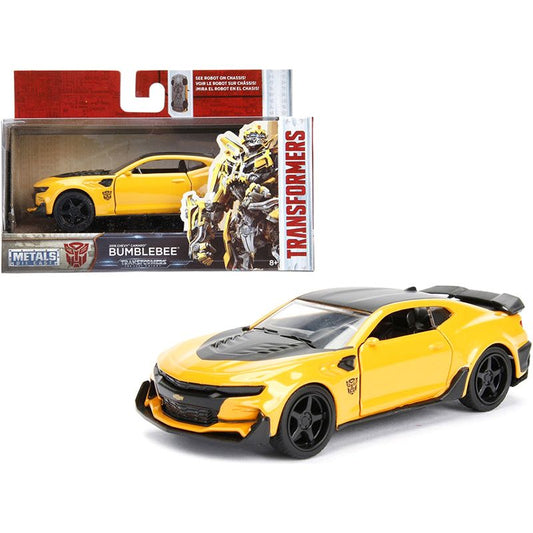 2016 Chevrolet Camaro Yellow Bumblebee with Robot on Chassis "Transformers: The Last Knight" (2017) Movie 1/32 Diecast Model Car by Jada