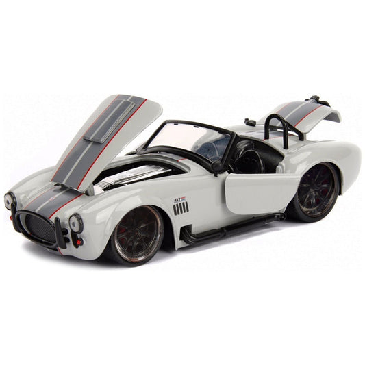 1965 Shelby Cobra 427 S/C Grey 1/24 Diecast Model Car by Jada