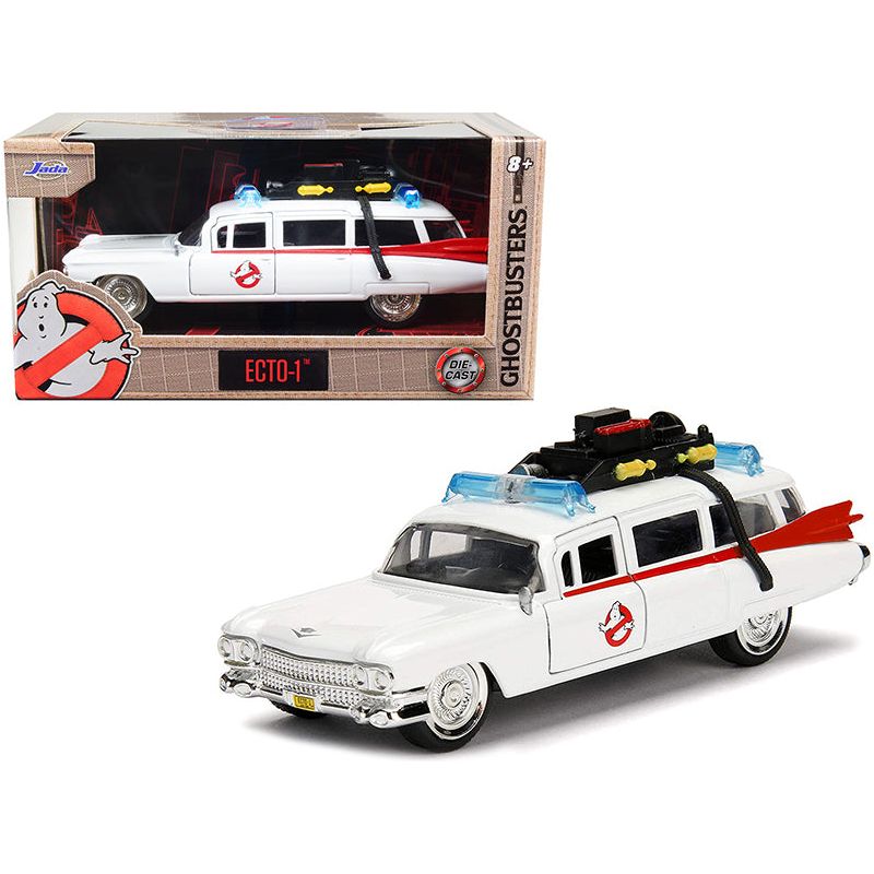 Cadillac Ambulance Ecto-1 from "Ghostbusters" Movie "Hollywood Rides" Series 1/32 Diecast Model Car by Jada