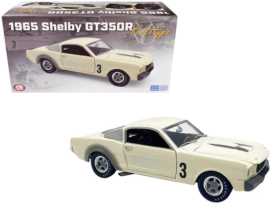 1965 Shelby GT350R Prototype #3 White Limited Edition to 312 pieces Worldwide 1/18 Diecast Model Car by ACME