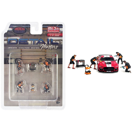 "Detail Masters" 6 piece Diecast Figure Set (4 Figures 2 Tools) Limited Edition to 2400 pieces Worldwide for 1/64 scale models by American Diorama