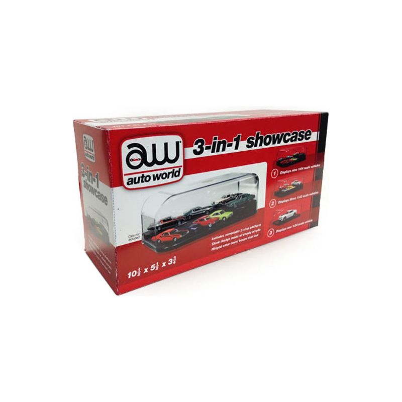 Collectible Display Show Case for 1/64 1/43 1/24 Diecast Models by Auto World