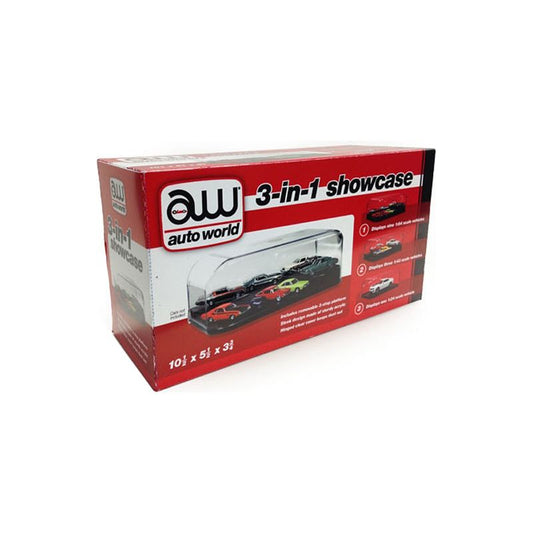 Collectible Display Show Case for 1/64 1/43 1/24 Diecast Models by Auto World