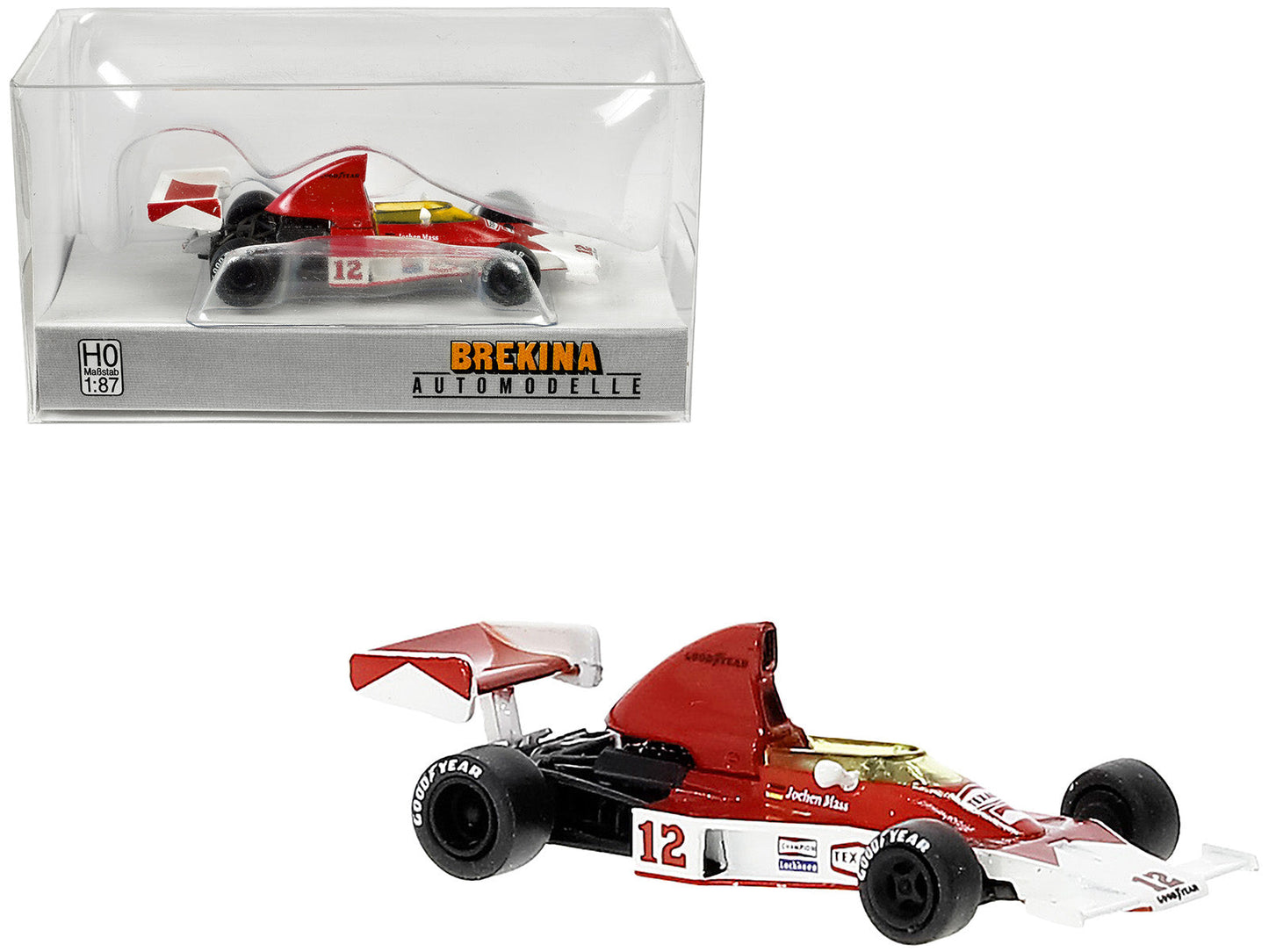 McLaren M23 #12 Jochen Mass "Formula One F1 World Championship" (1976) 1/87 (HO) Scale Model Car by Brekina