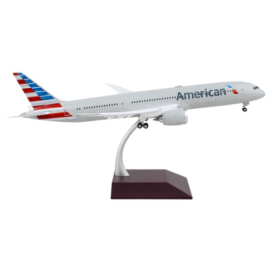 Boeing 787-9 Commercial Aircraft with Flaps Down "American Airlines" Silver "Gemini 200" Series 1/200 Diecast Model Airplane by GeminiJets