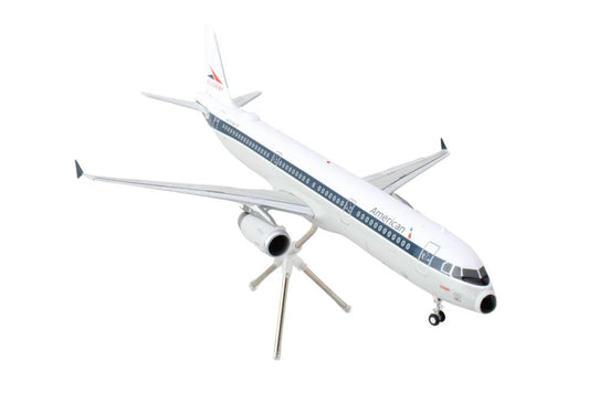 Airbus A321 Commercial Aircraft "American Airlines - Allegheny" (N579UW) White with Blue Stripes "Gemini 200" Series 1/200 Diecast Model Airplane by GeminiJets